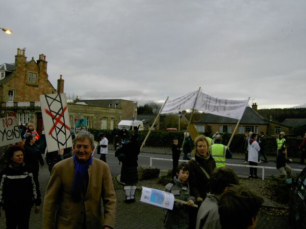 All ready for hot chocolate after a long march!