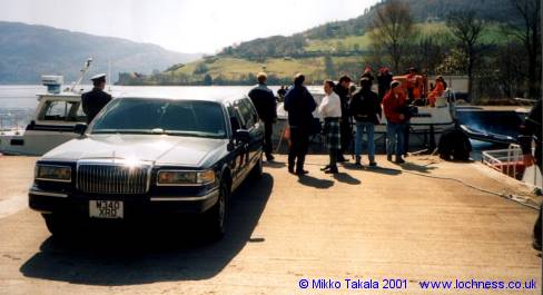 President arrives at Loch Ness